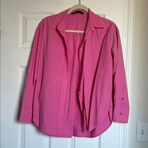Zara Vibrant Pink Collared Shirt